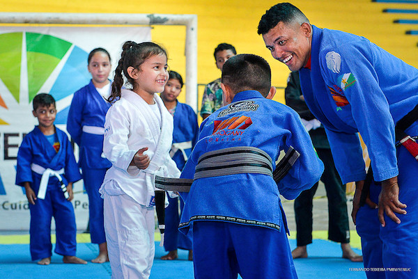 Aula das Escolinhas Esportivas da Vila