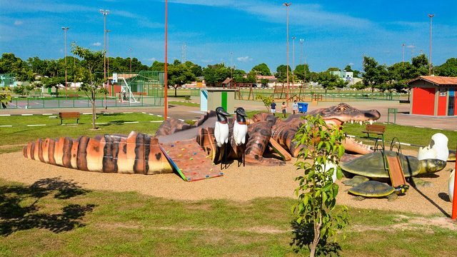 Selvinha amazônica na praça do Caranã em Boa Vista
