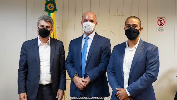 ZPE de Boa Vista é tema de reunião entre o prefeito Arthur Henrique, Romero Jucá e o secretário do Ministério da Economia, Carlos Costa
