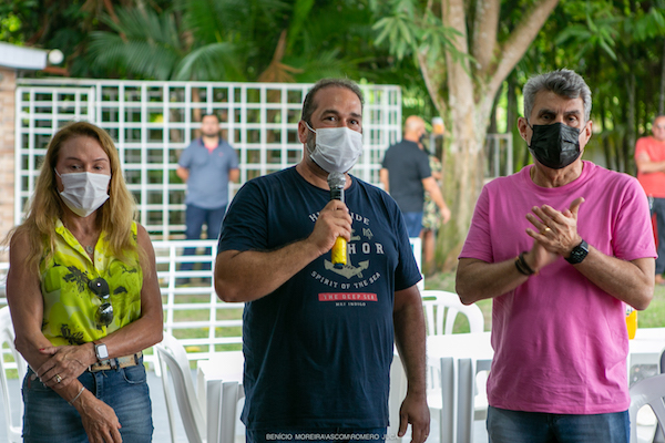 Teresa Surita, Waldery e Romero Jucá no MDB de Pacaraima