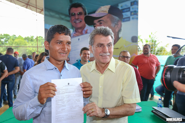 Romero Jucá ajudou com a Regularização Fundiária no Estado