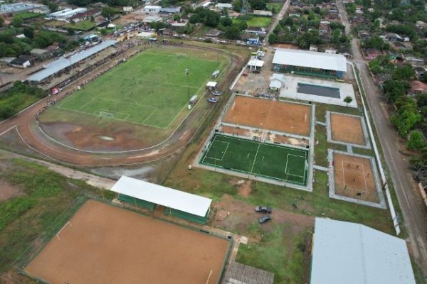 Imagem aérea da Vila Olímpica de Iracema