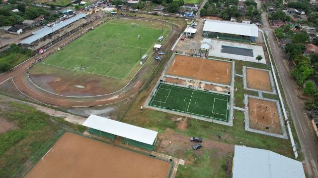 Imagem aérea da Vila Olímpica de Iracema