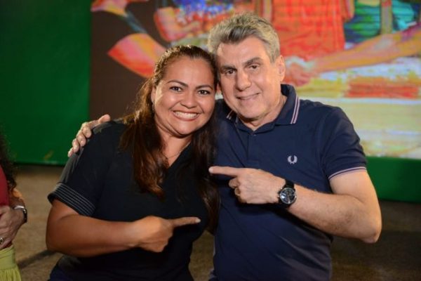 Karina Fiel e Romero Jucá