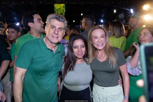 Rose, Romero Jucá e Teresa Surita